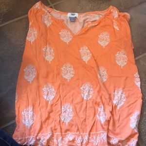 Orange Patterned Tee